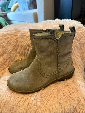 Ugg Suede Pull-On Boots in Gray size 7